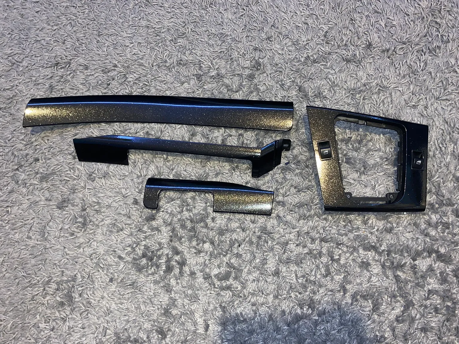 BMW E46 - Díszlécek - TeckWrap: Ebony-sparkle black