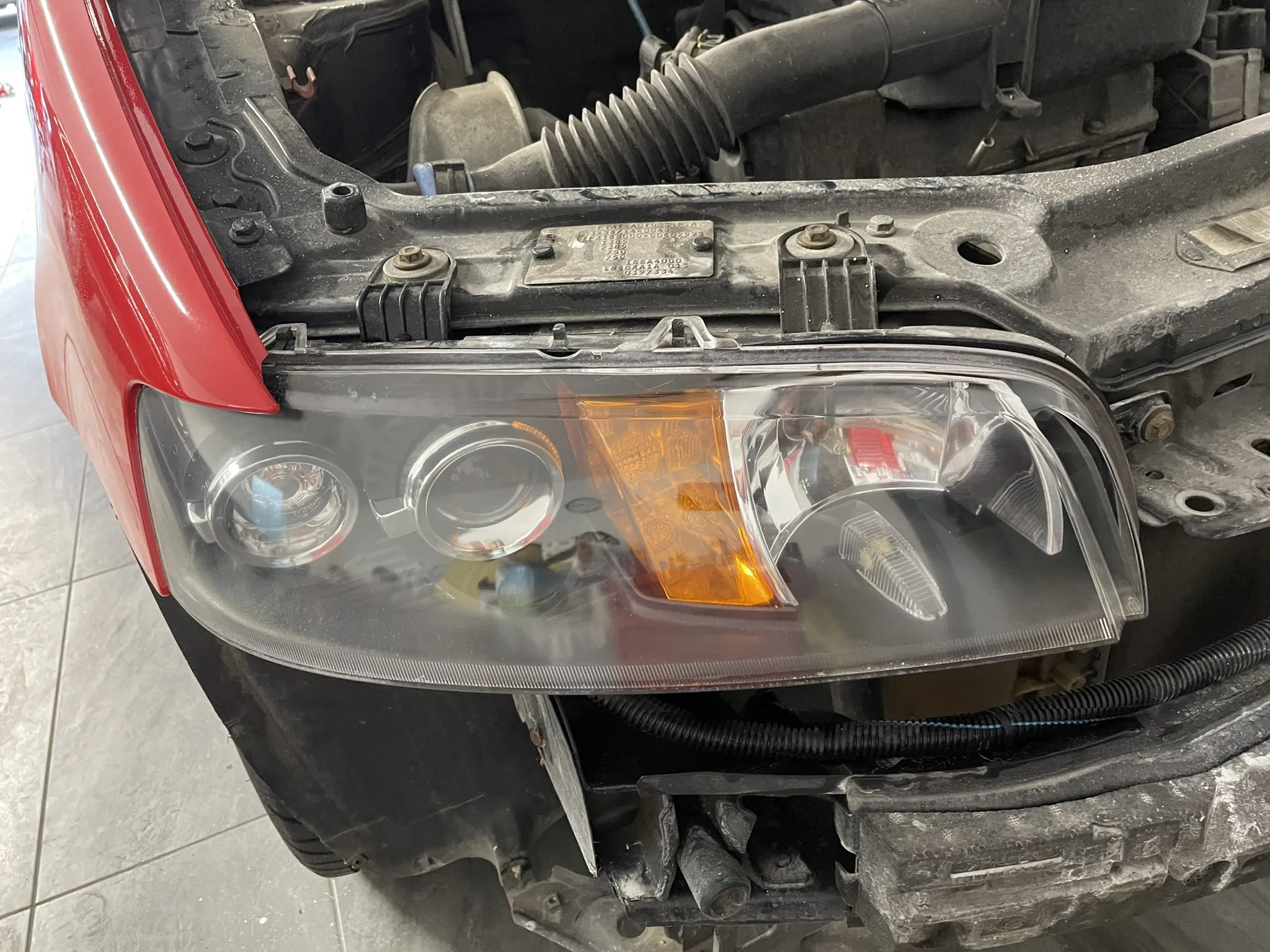 Fiat Punto - Lámpakővédő fólia + Polír